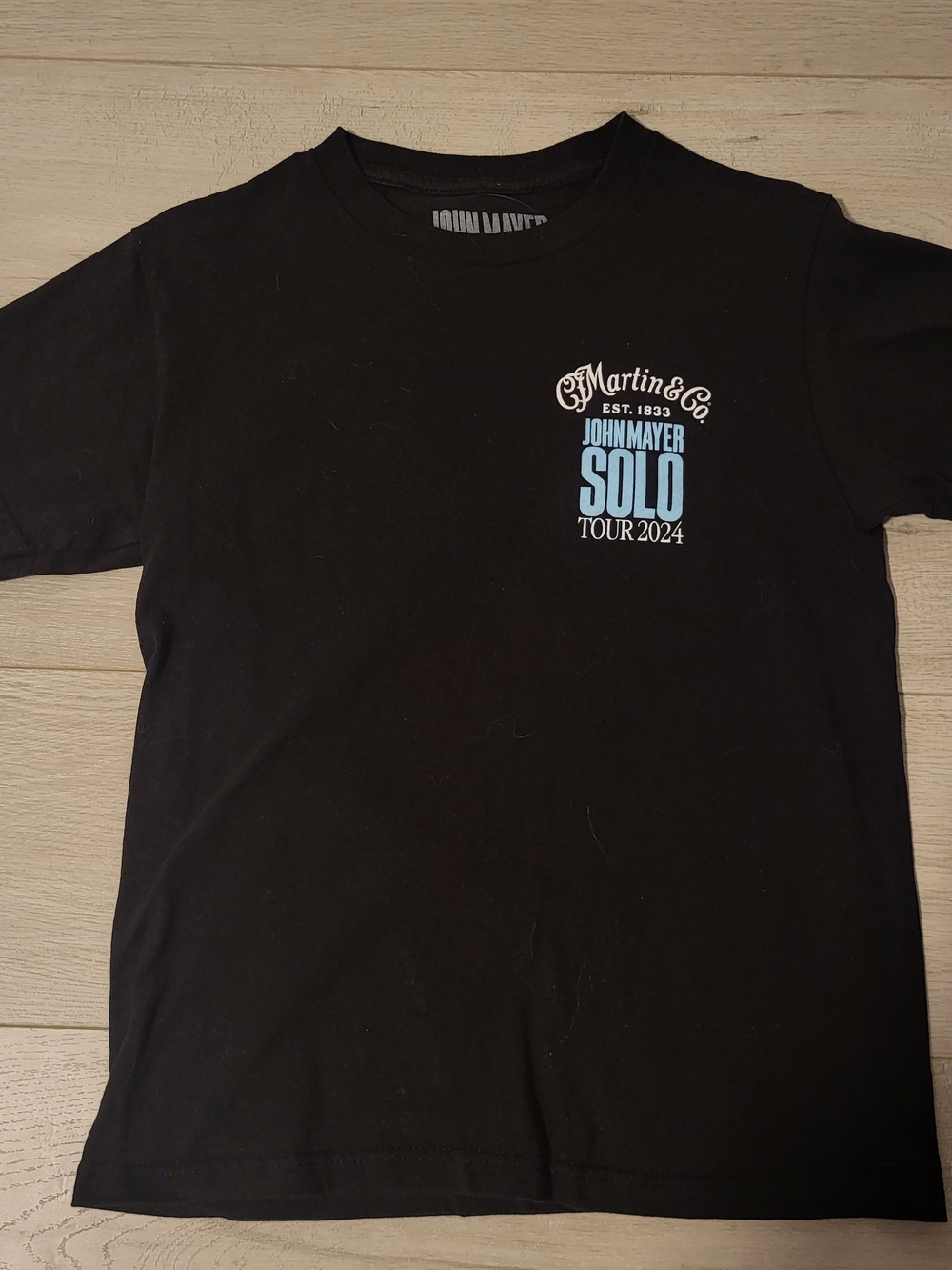 John Mayer Tour 2024 Black Short-Sleeve Graphic Tee